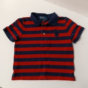 NWOT Ralph Lauren Polo Big Pony Infant Pique Knit Polo Shirt 12 Months